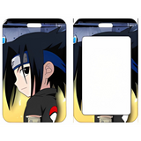 ID Card Badge Holder - Naruto - Sasuke Uchiha Side Profile Blue Hair