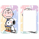ID Card Badge Holder - Peanuts - Charlie Brown And Snoopy Hugging On Pastel Background