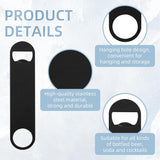 Premium Laser Engraving - Matte Black Bartender Bottle Opener