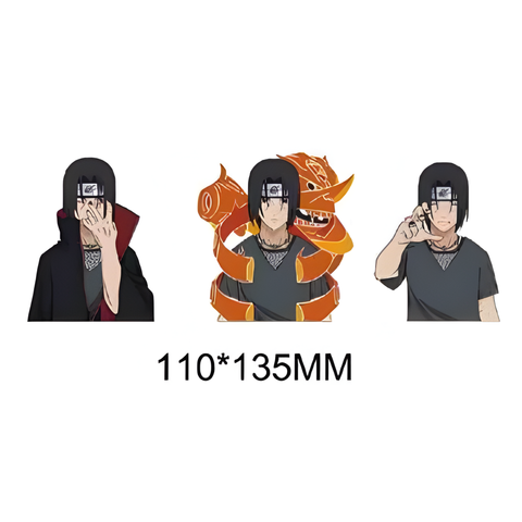 3D Lenticular Sticker - Naruto - Sasuke Uchiha with Susanoo & Hand Signs
