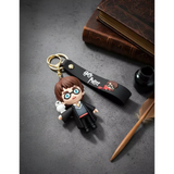 3D PVC Figure Keychain - Harry Potter - Potter With Hedwig Chibi Figure
