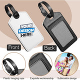 Custom PU Leather Luggage Tag