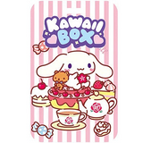 ID Card Badge Holder - Sanrio - Cinnamoroll With Desserts And "Kawaii Box" Text