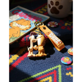 3D PVC Figure Keychain - Garfield - Odie Holding Hands