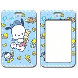 ID Card Badge Holder - Sanrio - Pochacco With Ice Cream And Bananas
