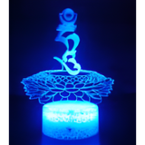 3D LED Night Light - Vajrasattva seed syllable on lotus