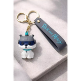 3D PVC Figure Keychain - Rick And Morty - Snuffles In Helmet