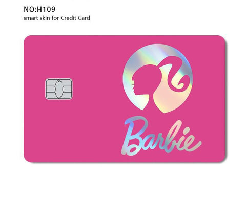 Credit Card Skin Sticker - Barbie Holographic