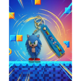 3D PVC Figure Keychain - Sonic the Hedgehog - Movie Sonic In Jacket