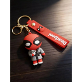3D PVC Figure Keychain - Marvel - Deadpool Robe Holding Panda