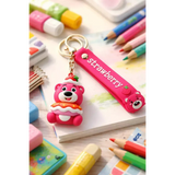 3D PVC Figure Keychain - Toy Story - Lotso Strawberry Cake