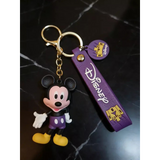 3D PVC Figure Keychain - Mickey and Friends - Mickey Mouse Purple Shorts