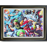 3D Light Frame - One Piece - Dense Colorful Character Collage