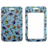 ID Card Badge Holder - SpongeBob SquarePants - SpongeBob And Friends Pattern Blue