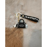 3D PVC Figure Keychain - Peanuts - Snoopy Peeking From Duffel Bag