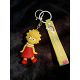 3D PVC Figure Keychain - The Simpsons - Lisa Simpson Walking