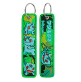 Embroidery Keychain - Pokémon - Bulbasaur (Faces, Light Green)