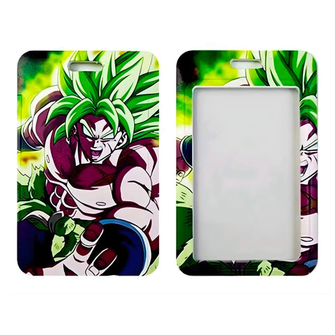 ID Card Badge Holder - Dragon Ball - Broly Green Energy Design
