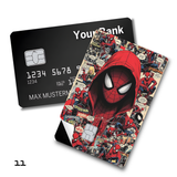 Credit Card Skin Sticker - Marvel - Spider-Man Red Hooded Comic Collage