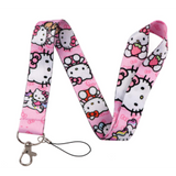 Lanyard - Sanrio - Hello Kitty with Bows and Strawberries