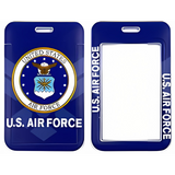 ID Card Badge Holder - U.S. Air Force - Emblem On Blue Card