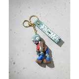 3D PVC Figure Keychain - Plants vs. Zombies - Zombie In Suit With Red Tie