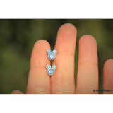 Stud Earrings - Disney - Mickey Mouse Zircon