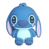 3D PVC Figure Keychain - Lilo & Stitch - Chibi Stitch Sitting