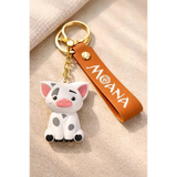 3D PVC Figure Keychain - Moana - Pua Sitting Variant 2