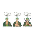 3D Lenticular Keychain - One Piece - Zoro Roronoa Fighting Mode