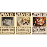 3D Lenticular Poster 12x16 - One Piece - Roronoa Zoro, Vinsmoke Sanji, Usopp