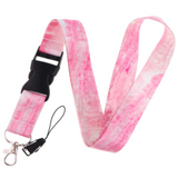 Lanyard - Pink Tie-Dye