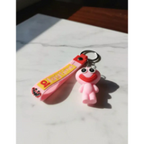 3D PVC Figure Keychain - Poppy Playtime - Pink Smiling Critter Keychain