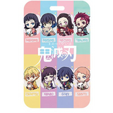 ID Card Badge Holder - Demon Slayer - Chibi Characters Pastel Grid