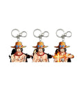 3D Lenticular Keychain - One Piece - Portgas D. Ace