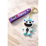3D PVC Figure Keychain - Poppy Playtime - Boxy Boo White Blue U
