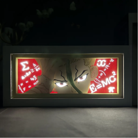 3D Paper Carving Light Lamp - Dr. Stone