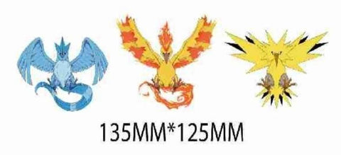 3D Lenticular Sticker - Pokémon - Articuno, Moltres & Zapdos