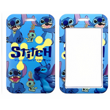 ID Card Badge Holder - Lilo & Stitch - Stitch And Scrump On Blue Background