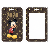 ID Card Badge Holder - Mickey & Friends - Mickey Mouse On Louis Vuitton Monogram