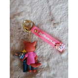 3D PVC Figure Keychain - Zootopia - Nick Wilde Pink Shirt Judy