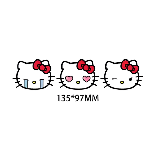 3D Lenticular Sticker - Sanrio - Hello Kitty Cute Expressions
