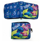 Zippered Short Wallet - Disney - Lilo & Stitch - Stitch, Scrump & Angel