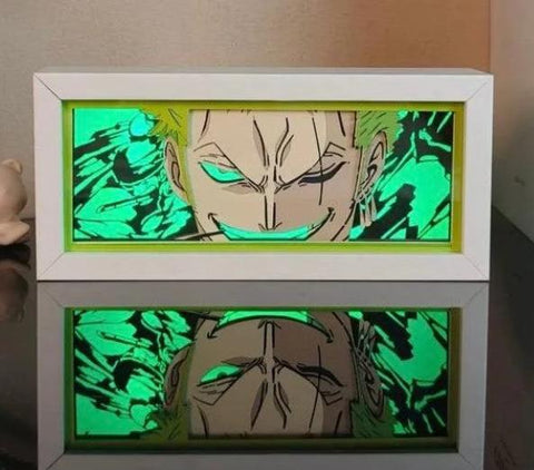 3D Paper Carving Light Lamp - Zoro Asura