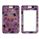 ID Card Badge Holder - Bad Bunny - Collage Purple ID Card