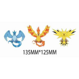 3D Lenticular Sticker - Pokémon - Articuno, Moltres & Zapdos