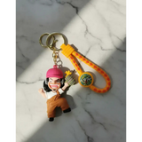 3D PVC Figure Keychain - One Piece Usopp - Usopp Holding Bomb