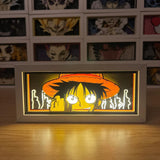 3D Paper Carving Light Lamp - One Piece - Luffy