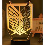 3D LED Night Light - Attack on Titan - Wings of Freedom