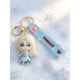 3D PVC Figure Keychain - Disney Princess - Elsa Frozen 2 Travel Outfit